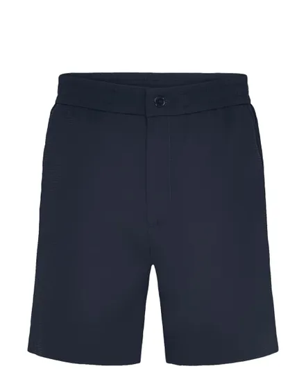 Short Homme Seersucker Droite Ceinture Élastique