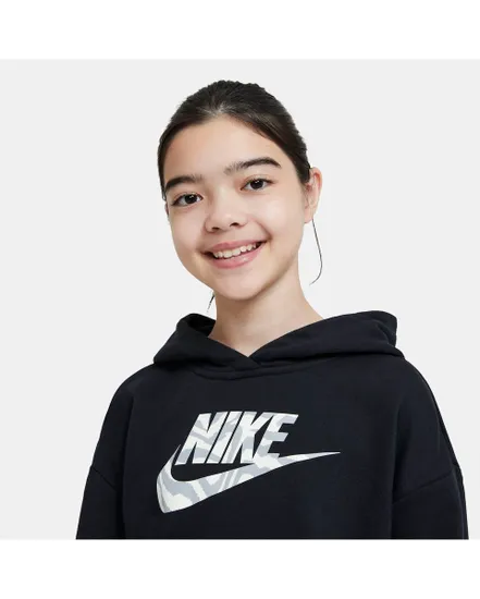 Sweatshirt Enfant plus âgé G NSW CROP HOODIE FILL Noir