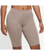 Legging court Femme W NSW ESSNTL MR BIKER SHORT Beige