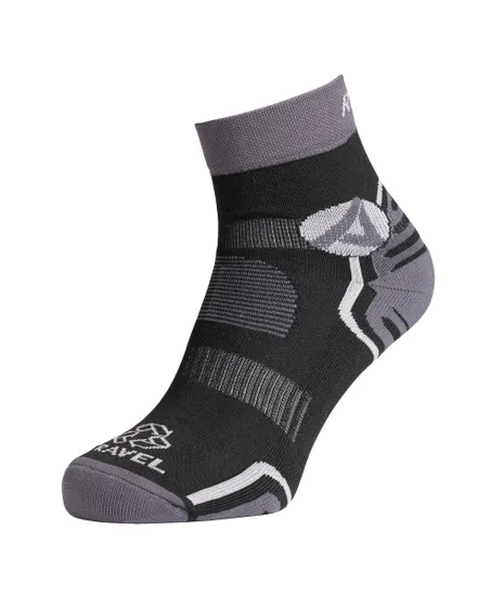 2 paires de chaussettes Unisexe TRAVEL gris et rouge