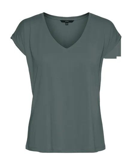 T-Shirt Femme VMFILLI SS V-Neck Tee Noos