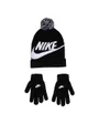 Ensemble bonnet et gants Jeune enfant NAN SWOOSH POM BEANIE GLV SET Noir