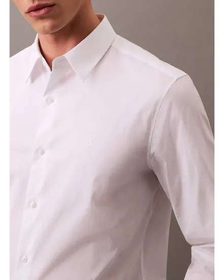 Chemise Homme LS SOLID STRETCH CLASSIC SHIRT Blanc Brillant