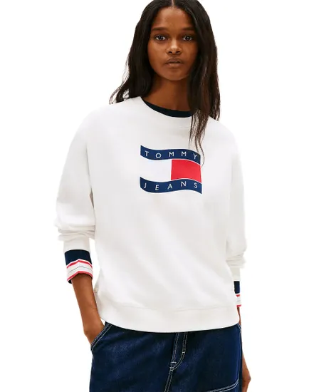 Sweat Femme Boxy Wavy Flag Crew