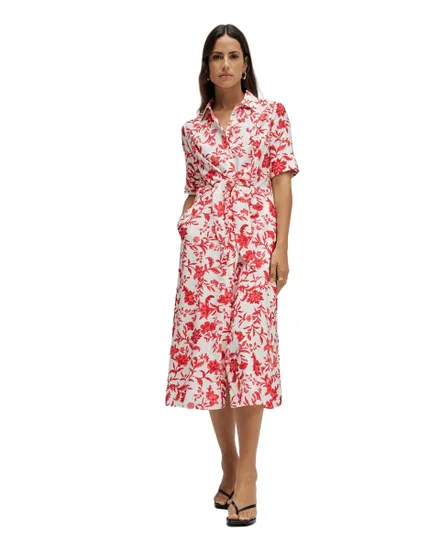 Robe Chemisier Femme Midi Avec Noeud