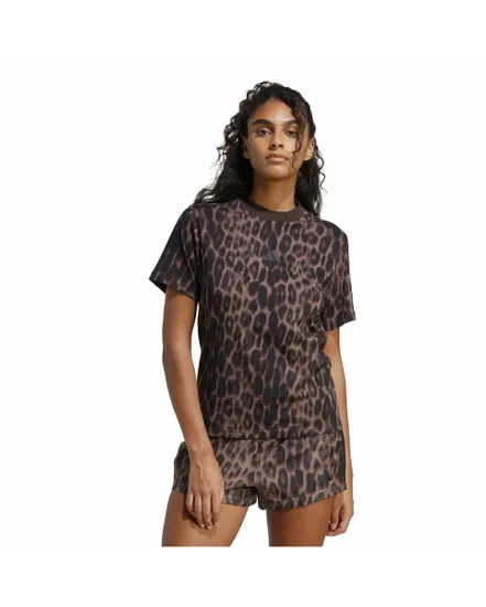 T-shirt Femme W AOP 3S T Marron