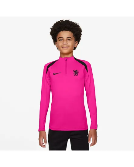 Haut col zip Enfant CFC Y NK DF STRK DRILL TOP K3R Rose