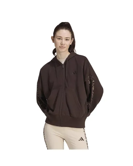Veste De Survêtement Femme Adidas Animal Print 3 Bandes