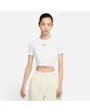 T-shirt manches courtes Femme W NSW ESSNTL TEE SLIM CRP LBR Blanc