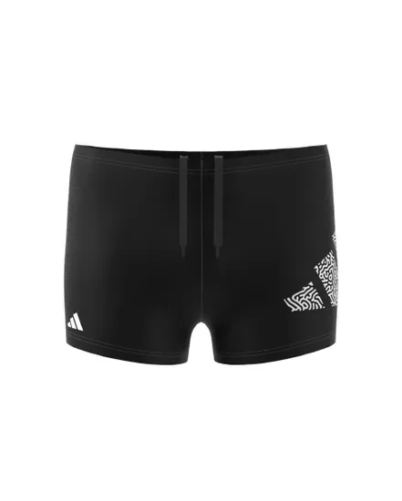 Short de natation court Enfant 3 BAR LOG BOXER Noir