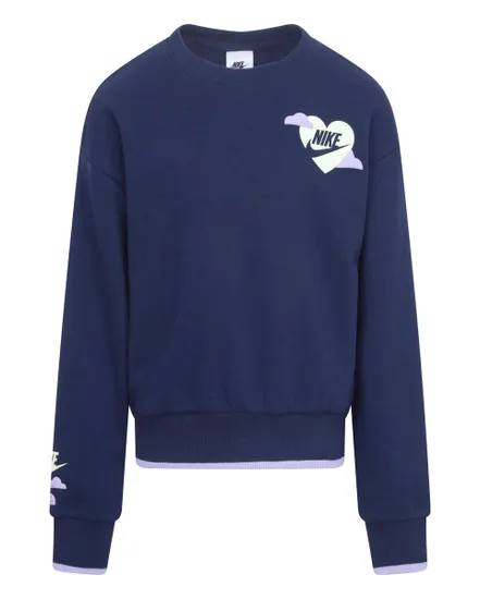 Sweatshirt Fille SWEET SWOOSH CREW Bleu