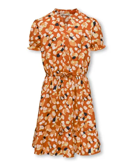 KOGLIZZY S/S TIE STRING DRESS AOP CS