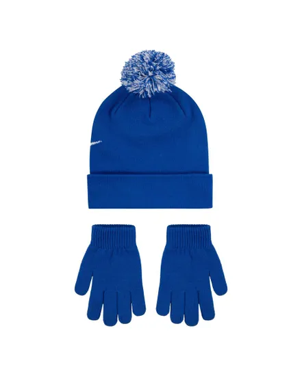 Ensemble bonnet et gants Jeune enfant NAN SWOOSH POM BEANIE GLV SET Bleu