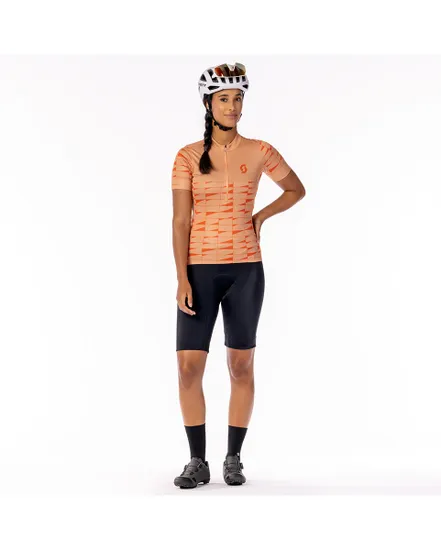 Maillot manches courtes Femme ENDURANCE 20 Rose Beige/Orange