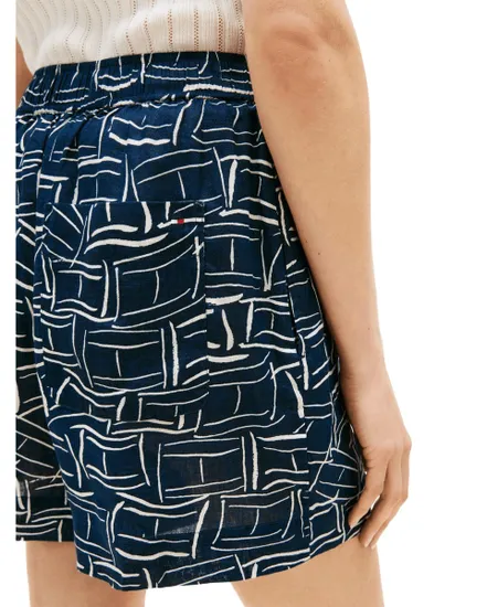 Short Femme Lin Pull On