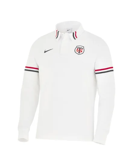 Polo Manches longues Homme STADE TOULOUSAIN MENS LS RUGBY Blanc