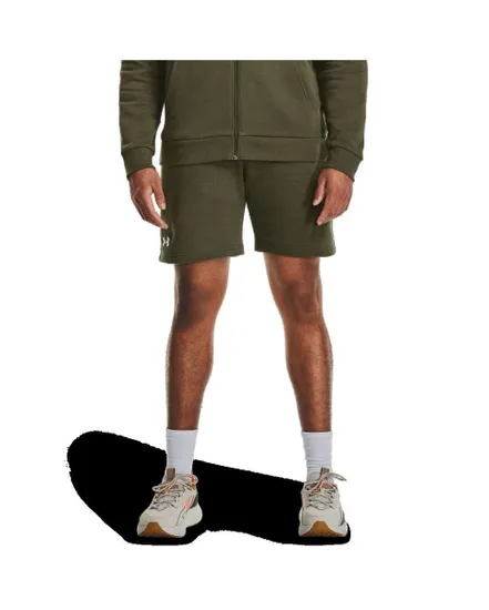 Short Homme UA RIVAL FLEECE SHORTS Vert