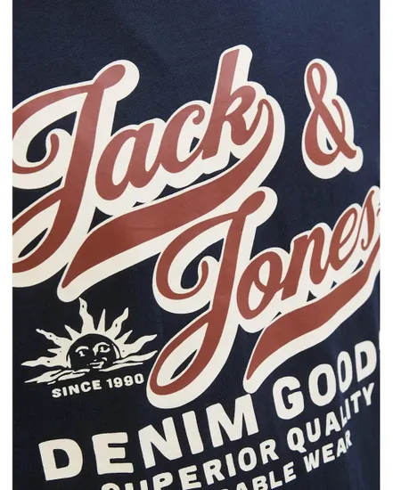 T-shirt Homme JJELOGO TEE SS O-NECK 2 COL AW25 SN Bleu