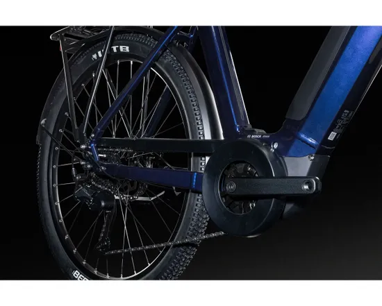 VTT électrique semi rigide Unisexe E-EXPLORER 5.5 LOW Bleu Hexagone