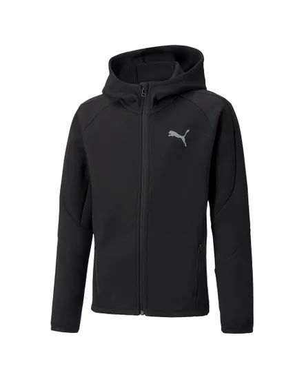 Sweatshit à capuche manches longues Enfant JR EVO FULL-ZIP HDY B Noir