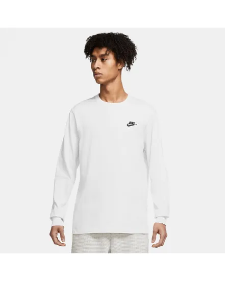 T-shirt manches longues Homme M NSW CLUB TEE - LS Blanc