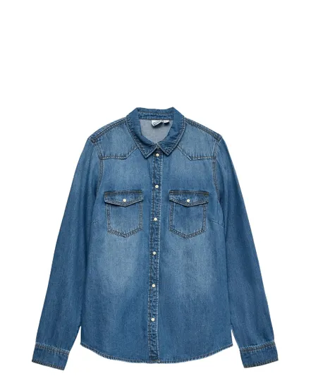 Chemise Jean Femme VMMARIA LS Denim Slim Shirt