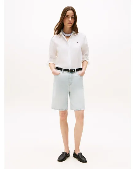 Chemise Femme ESS LINEN RELAXED LS Blanc