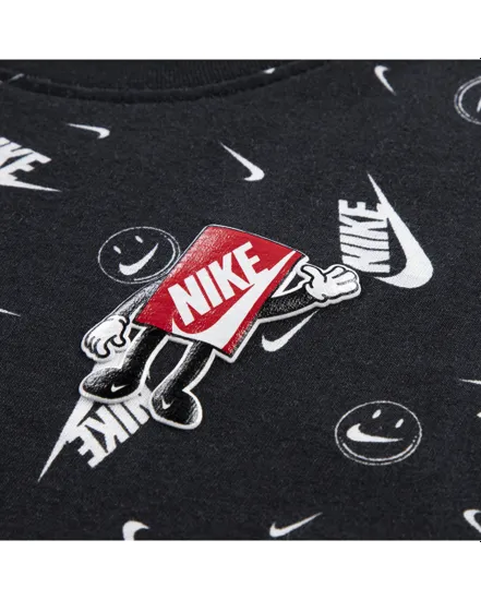 T-shirt Jeune enfant NKB AOP BOXYB SS TEE Noir