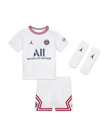 Ensemble tee-shirt, short et chaussettes de football Enfant Nike PSG I NK  DF KIT 4TH Blanc Sport 200