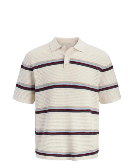 Polo Homme Jormaine Knit Stripe Sn Jack Jones