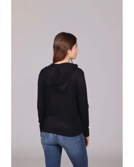 Sweat capuche manches longue femme Femme SWEATERIE Noir