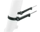 Lot de 2 colliers de fixations de tringles 37,0-40,0mm Noir