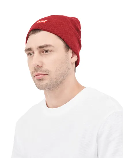 Beanie Homme Femme Rouge Batwing