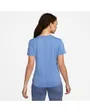 T-shirt manches courtes Femme W NK DF SWOOSH HBR SS TOP Bleu