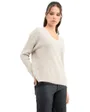 Pull Femme V-Neck Brillant
