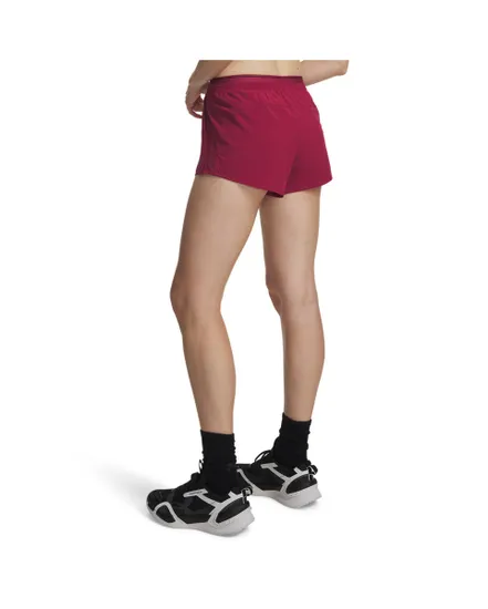 Short Femme UA VANISH WOVEN 3IN Rouge