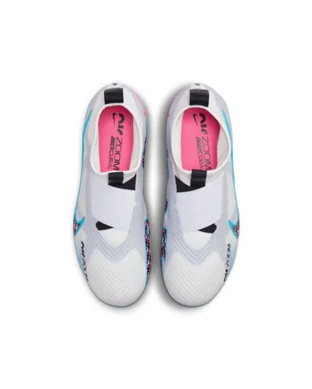 Crampons de football Enfant JR ZOOM SUPERFLY 9 PRO FG Blanc