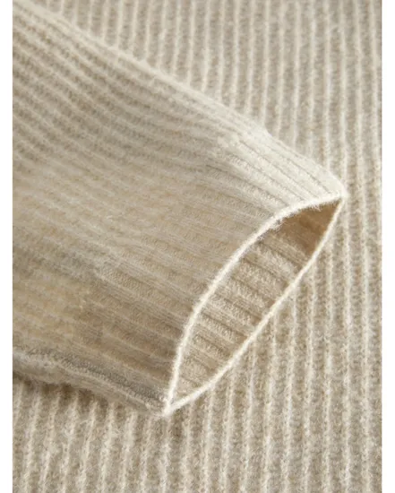 Pull Femme JXSIGGA DIVERSE CREW NECK KNIT SN Beige