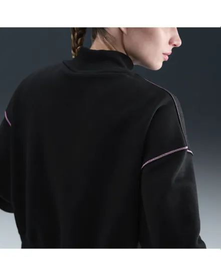 Sweat Femme W NSW PHNX FLC MOCK NECK PE Noir