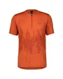 Maillot manches courtes Homme TRAIL FLOW ZIP Orange