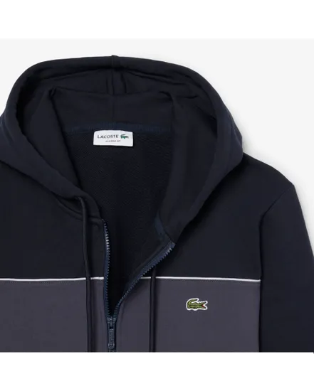 Sweat zip à capuche Homme COLOR BLOCK Bleu