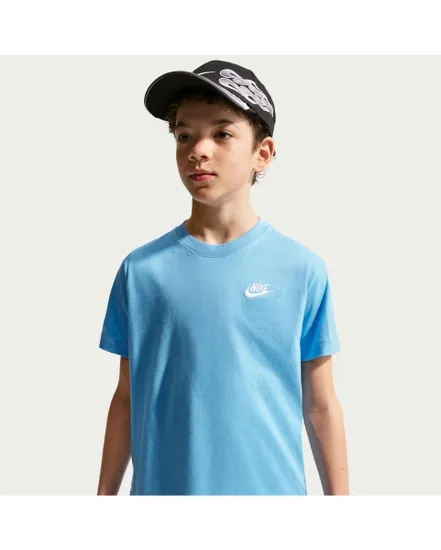 T-shirt Garçon K NSW TEE EMB FUTURA LBR Bleu