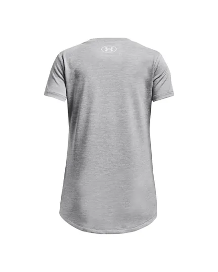 T-Shirt MC Enfant UA TECH BL TWIST SS Gris