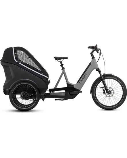 Vélo électrique cargo Unisexe TRIKE HYBRID FAMILY 750 Gris/Noir