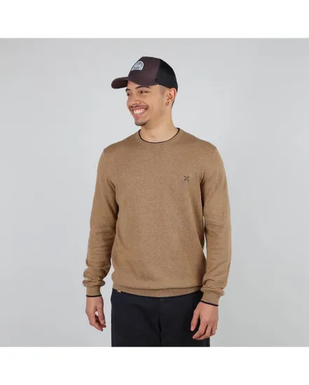 PULL ESSENTIEL COL ROND Homme Beige