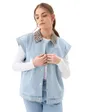 Gilet Femme Pcbreia SL Denim Vest FC