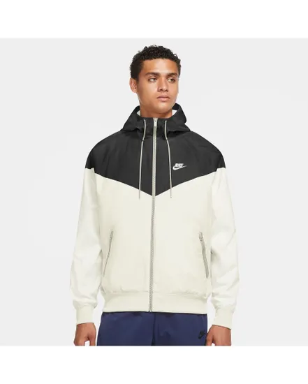 Veste zip à capuche Homme M NK WVN LND WR HD JKT Beige