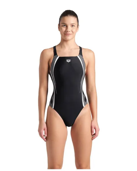 Maillot de bain Femme WOMEN S SWIM PRO BACK GRAPHIC Noir