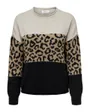 Pull Femme ONLJADE ANIMAL LS O-NECK KNT NOOS