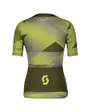 Maillot manches courtes Femme RC PREMIUM CLIMBER Vert Sapin/Jaune